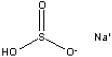 Structure of sodium bisulfite